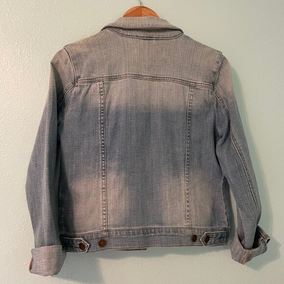 Pistola Lightly Distressed Denim Jean Jacket Size Medium - Picture 3 of 5
